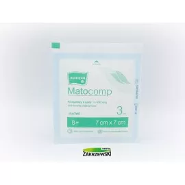 Kompresy jałowe 7 x 7 cm. 17 nitk. op. 3 szt. Matocomp