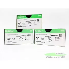 Nić chirurgiczna niewchłanialna Dafilon Blue 3/0 Braun