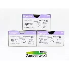 Nić chir. Novosyn 5/0 70 cm. 3/8 koła igła 19 mm. Braun