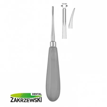 Dźwignia luxator zagięta 3 mm DE.920.040 Falcon