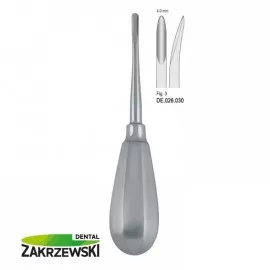 Dźwignia Bein zagięta 4mm. DE.026.030 Falcon