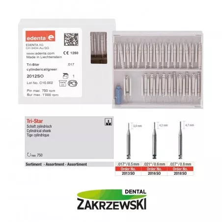 Ćwieki okołomiazgowe Tri-star Edenta