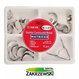 Paski metalowe siodłowe zestaw op.18szt.+zacisk Pol-intech