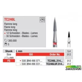 Wiertło TC246L do opracowywania kompozytu Edenta