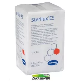 Kompresy niejałowe 7,5x7,5 cm. 17nitkowe op. 100 szt. Hartman