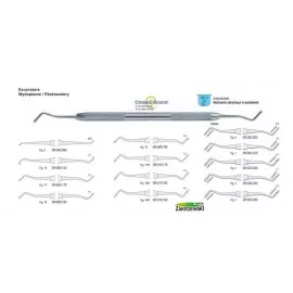 Wydrążacz stomatologiczny, ekskawator stomatologiczny różne rodzaje do wyboru