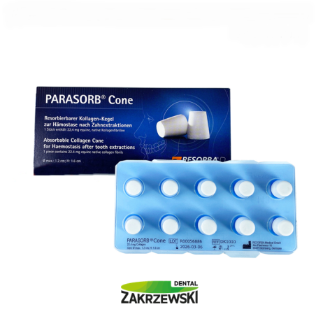 Parasorb Cone Genta - stożki z antybiotykiem op. 10 szt. Resorba
