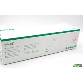 Strzykawki 5 ml z zielonym tłokiem op. 100 szt. Braun