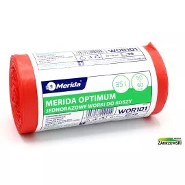 Worki czerwone poj. 35 l.op. 50 szt. Merida