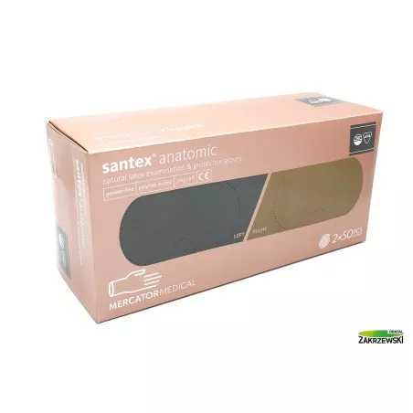 Rękawice lateksowe bezpudrowe Syntex Anatomic op.100 szt.