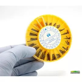 Wkłady koronowo-korzeniowe tytanowe zestaw 120 szt. Swedent