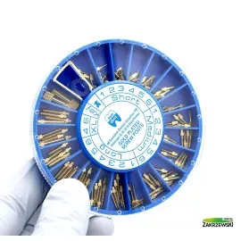 Sztyfty pozłacane op.120 szt.+ klucze Swedent