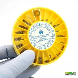 Wkłady koronowo-korzeniowe tytanowe zestaw 60 szt. Swedent