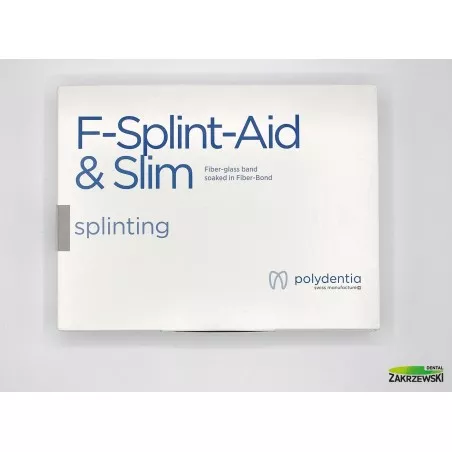 F-Splint Aid op.włók.4 mm X 12 cm zanurzone w bondzie Polydentia