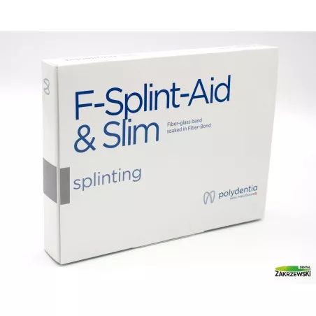 F-Splint Aid op.włók.4 mm X 12 cm zanurzone w bondzie Polydentia