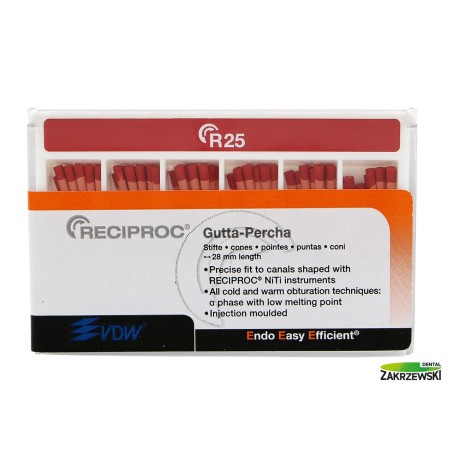 Gutaperka do Reciproc op. 60 szt. VDW