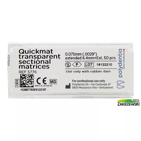 Quickmat paski transp.z brzuszkiem 5776 op.50 szt. Polydentia