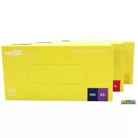 Rękawice lateksowe bezpudrowe EasyCare op.100szt. Zarys