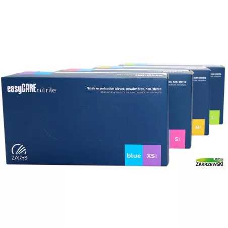 Rękawice nitrylowe niebieskie zarys
