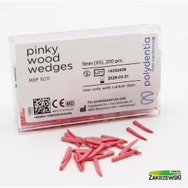Polydentia kliny drewniane różowe 5011 op. 200 szt.