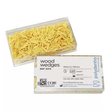 Kliny polydentia żółte 15mm L 5015