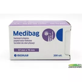 Torebki do sterylizacji 57x70 mm op.200szt. Medilab