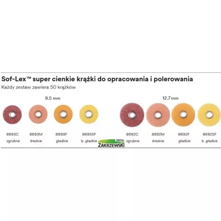 krążki soflex 3M kolory