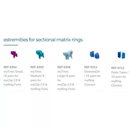 MyTines-zaciski do MyClip i MyRing Forte op. 6 par Polydentia