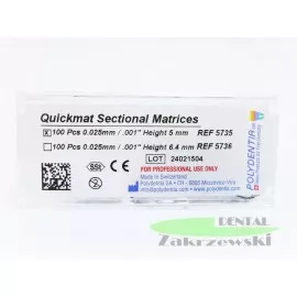 Polydentia Quickmat paski grubość 0,025 mm. 5735 5736 op.100 szt.
