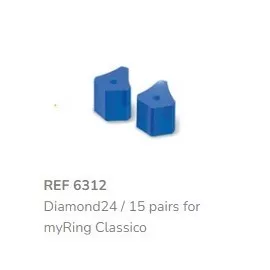 Diamond24 tulejki silikonowe 6312 op.15 par Polydentia