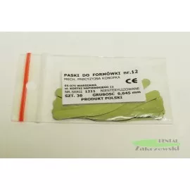 Paski metalowe płaskie z brzuszkiem. op.30 szt. Konopka